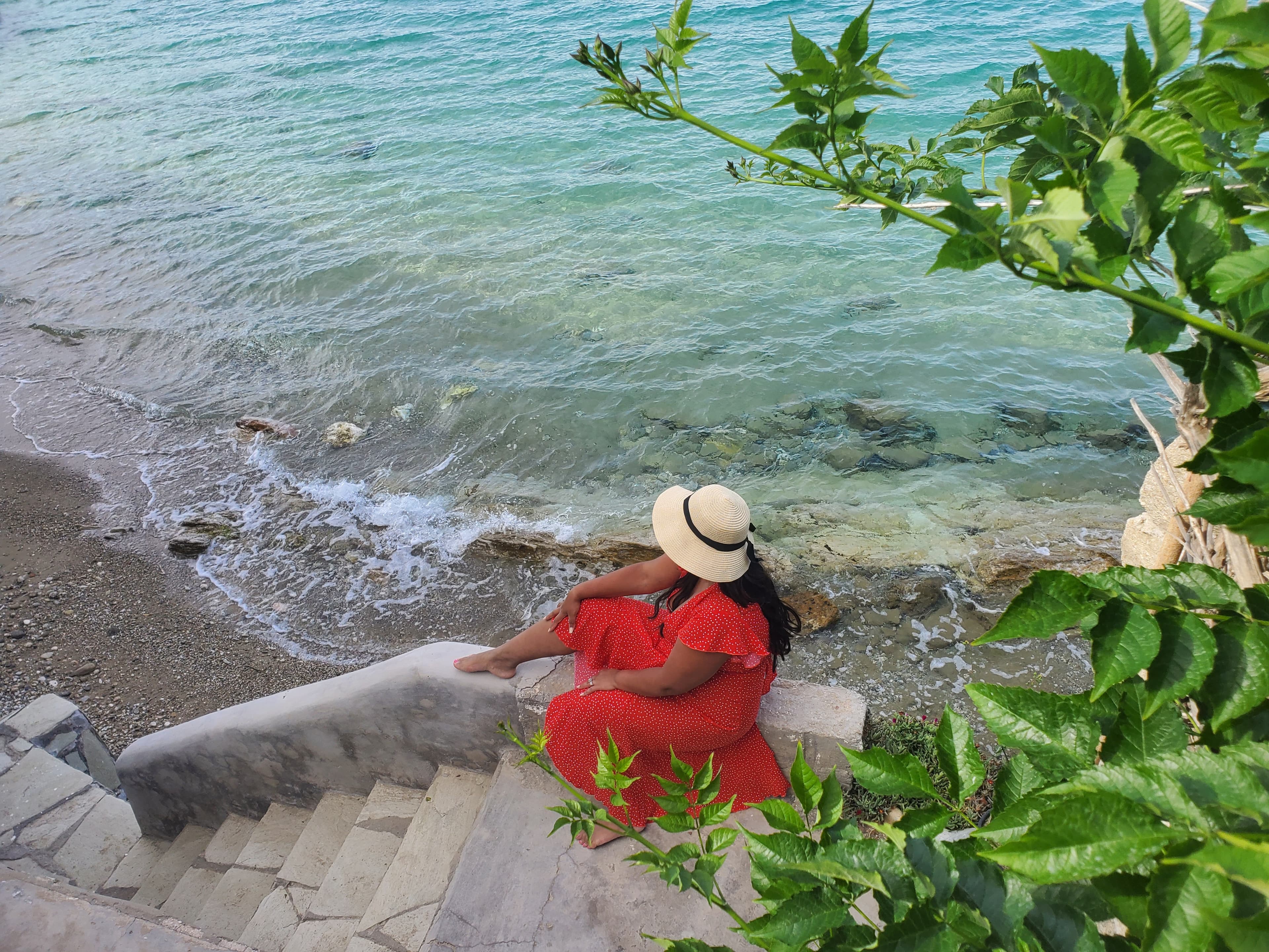 Lili Human by the sea