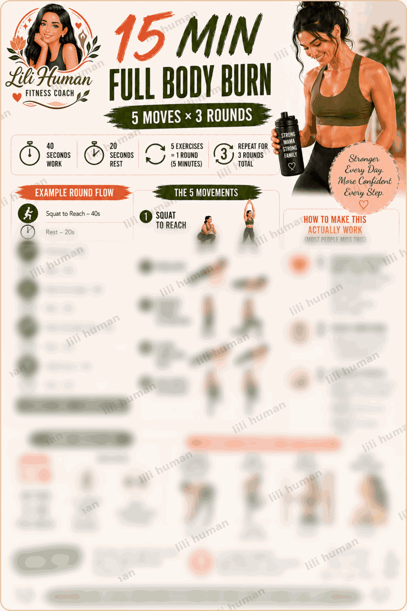15-Min Full Body Burn — locked preview